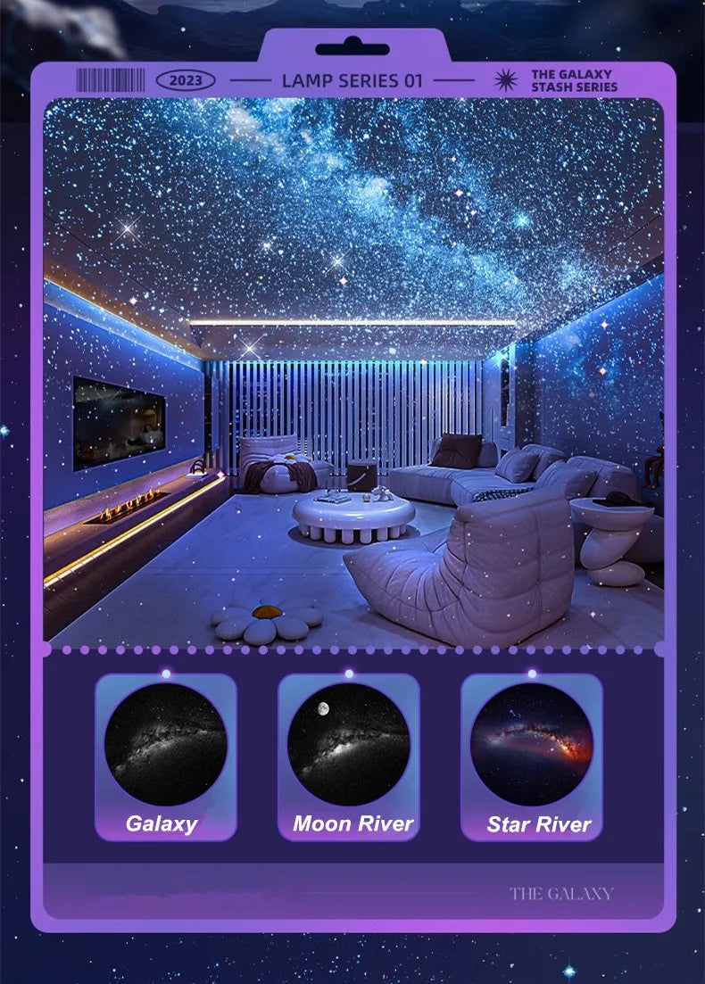 Meteor LED Star Galaxy Projector Night Lights Bluetooth Speaker Planetarium Starry Sky Projector Night Lamp Kids Gift Room Decor