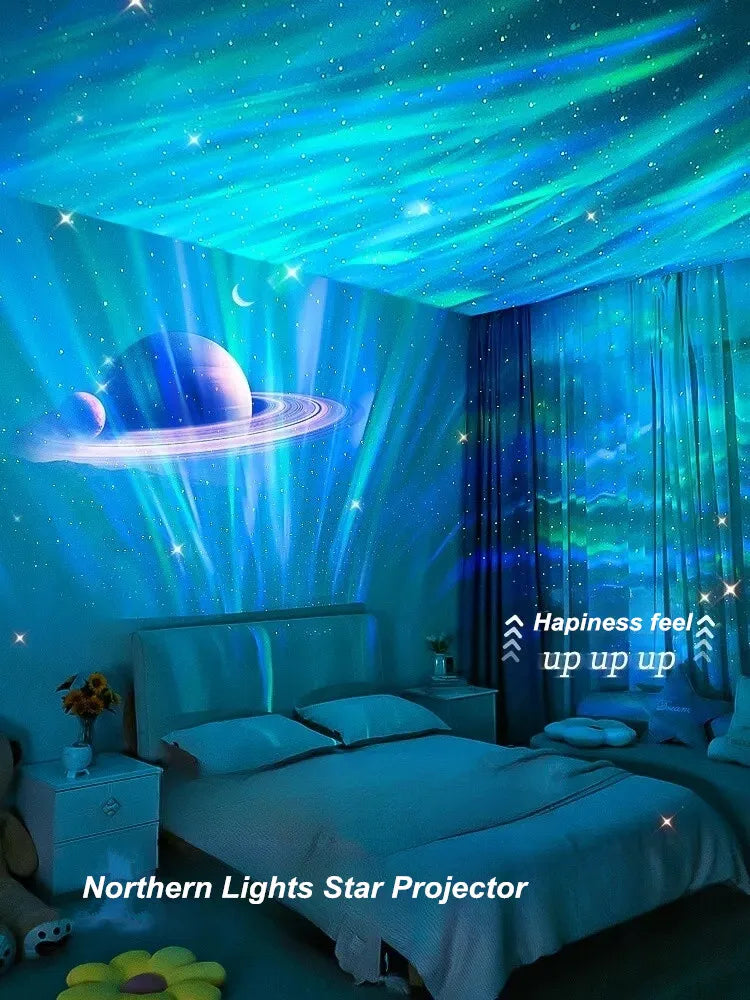 Dream Starry Sky Aurora projector Adult's Romantic Gift Music Northern Light projection Atmosphere Lamp For Game Room Bedside