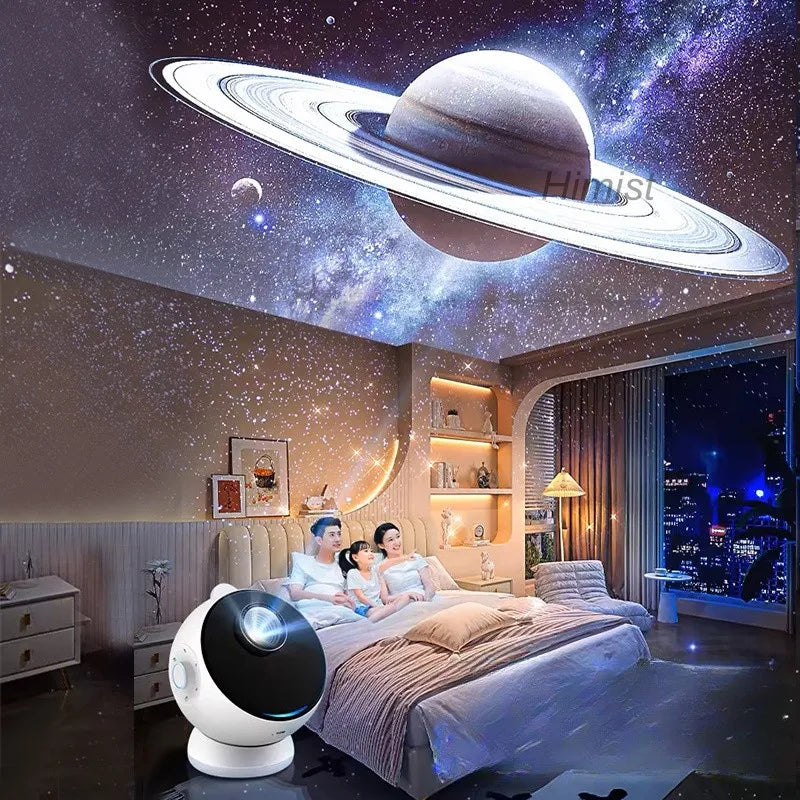 Meteor LED Star Galaxy Projector Night Lights Bluetooth Speaker Planetarium Starry Sky Projector Night Lamp Kids Gift Room Decor