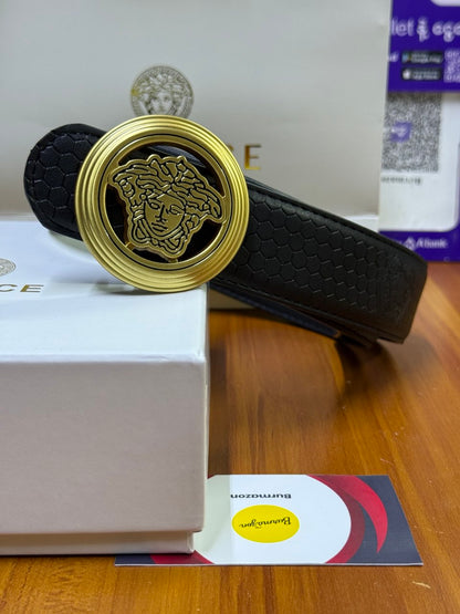 Diamond Stitch Belt – Luxury Handcrafted Finish