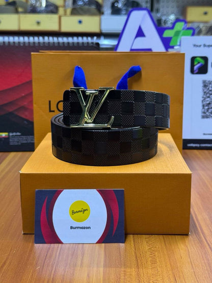 Jet Black Executive Belt – Power in Every Detail