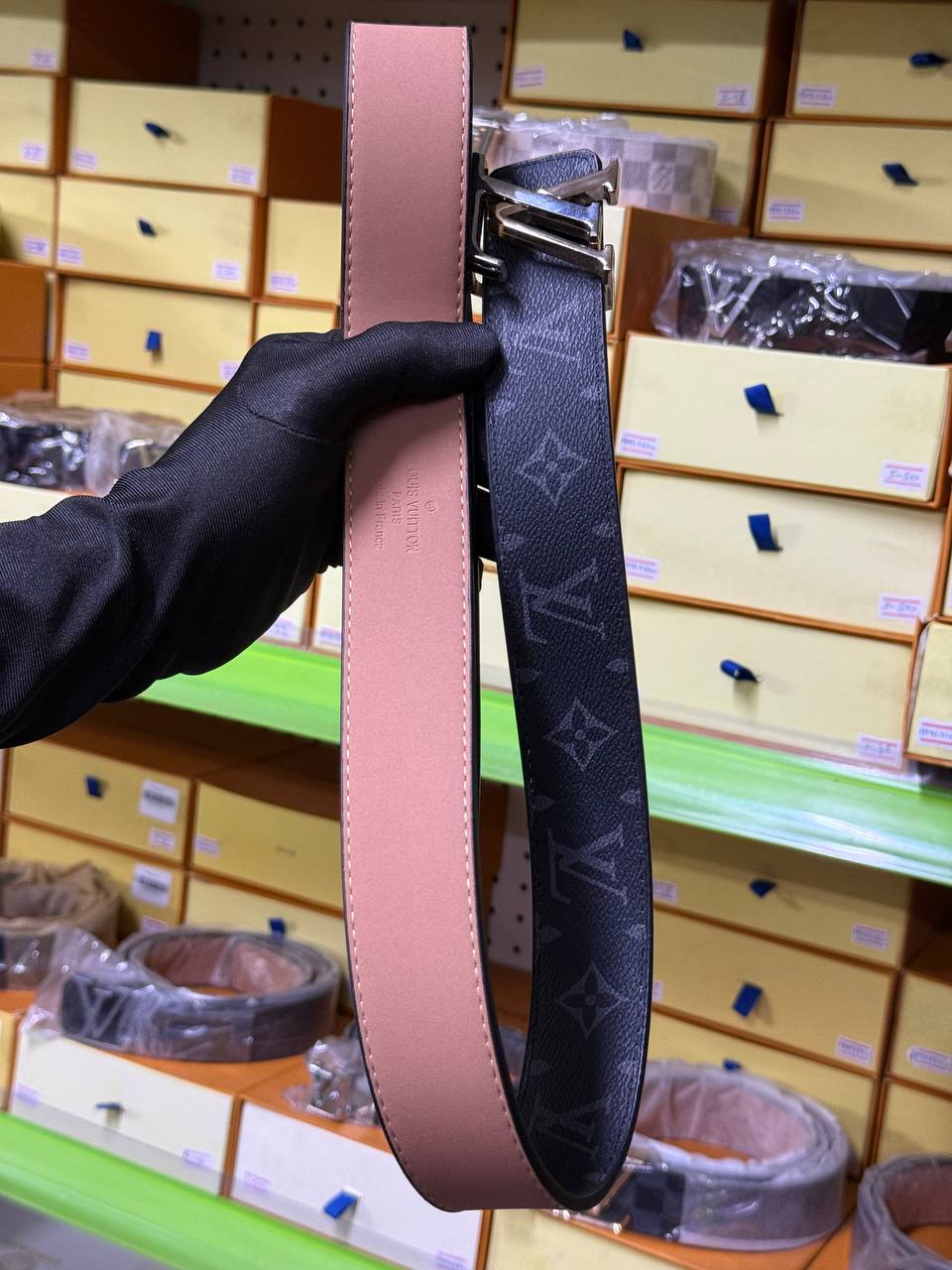 LV-Inspired Leather Belt – Elite Looks, Affordable Price