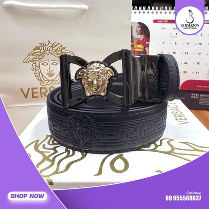 Black Buckle Formal Belt – Perfect for Office & Events